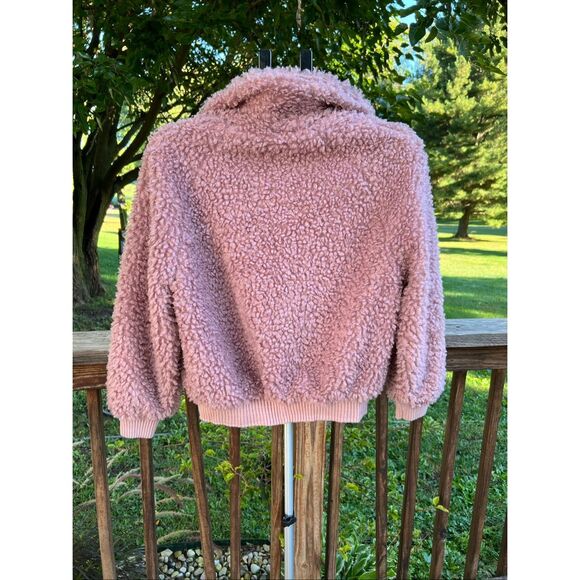 Mustard Seed Bomber Jacket Mauve Shag - Picture 3 of 4